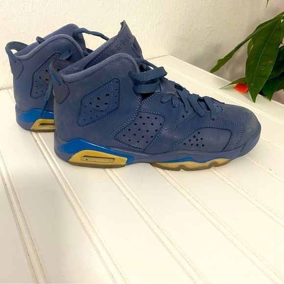 JORDAN AIR 6 VI RETRO SNEAKERS DIFFUSED BLUE “JIMMY BUTLER” BOYS SIZE 4Y W/5.5 - Picture 2 of 9